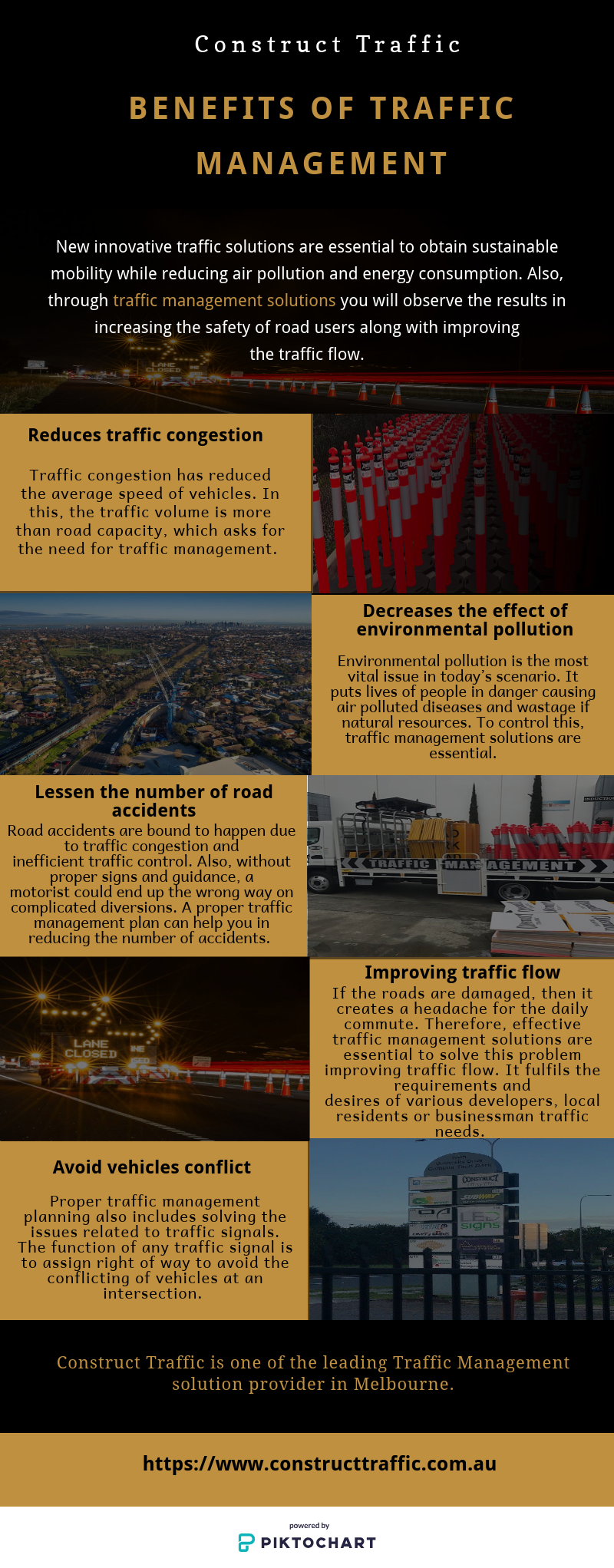 Benefits of Traffic Management Infographic